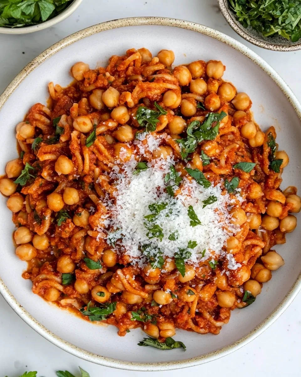 Simple Harissa Pasta with Chickpeas - additional image