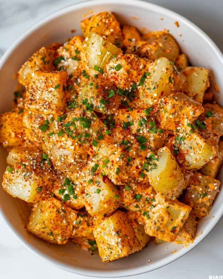 Fresh Harissa Tahini Potato Salad