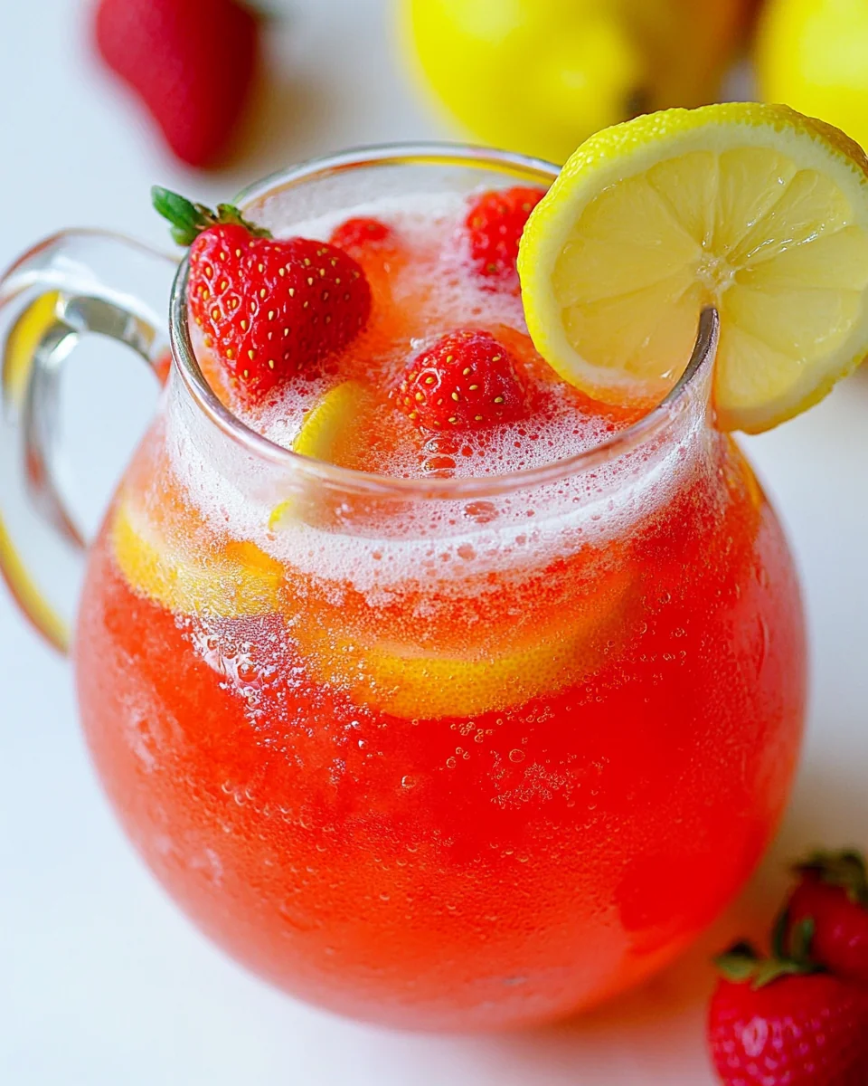 Delicious Homemade Strawberry Lemonade Recipe - additional image