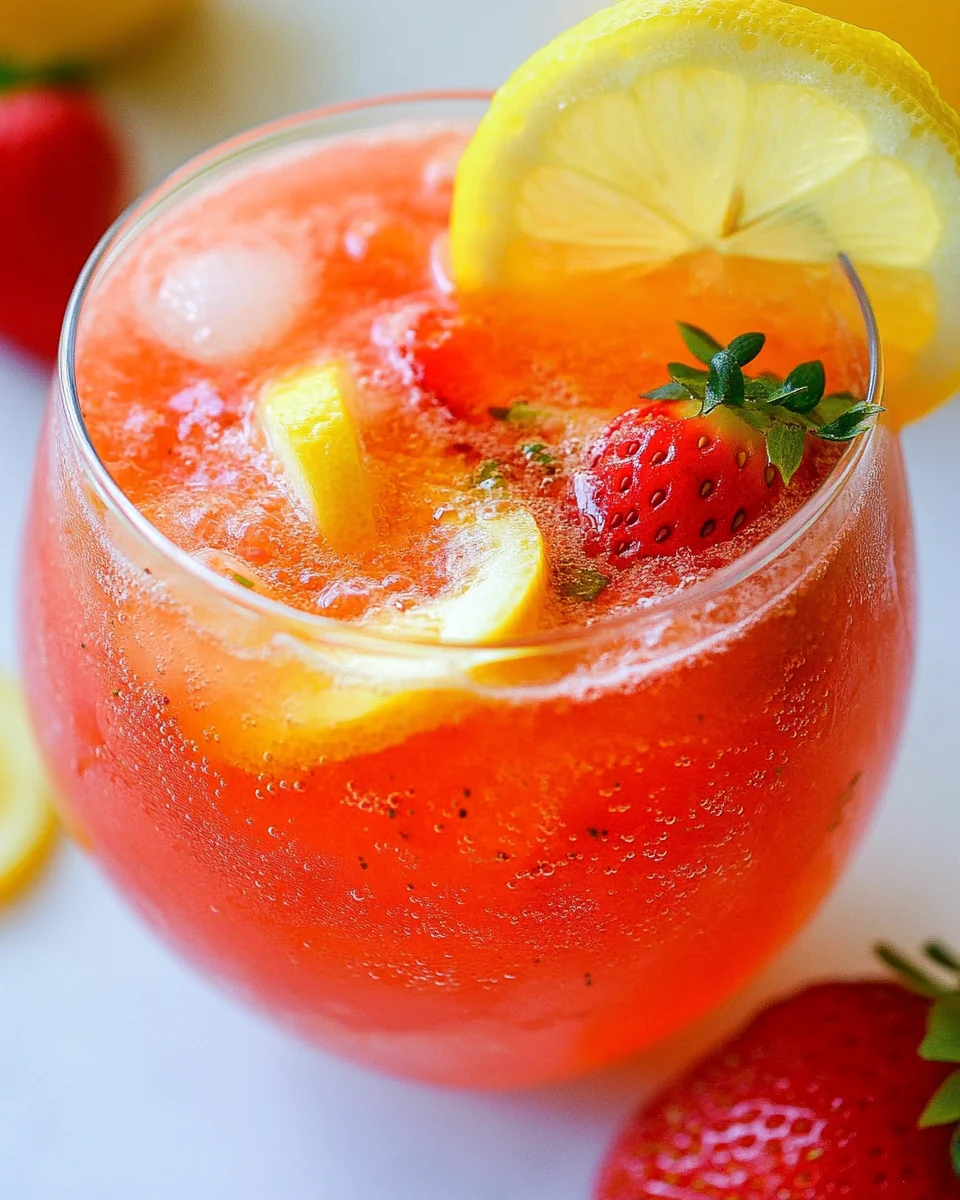 Delicious Homemade Strawberry Lemonade Recipe - additional image