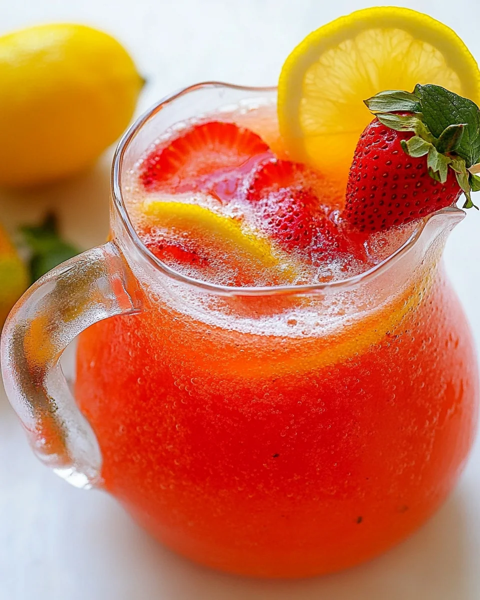 Delicious Homemade Strawberry Lemonade Recipe - additional image