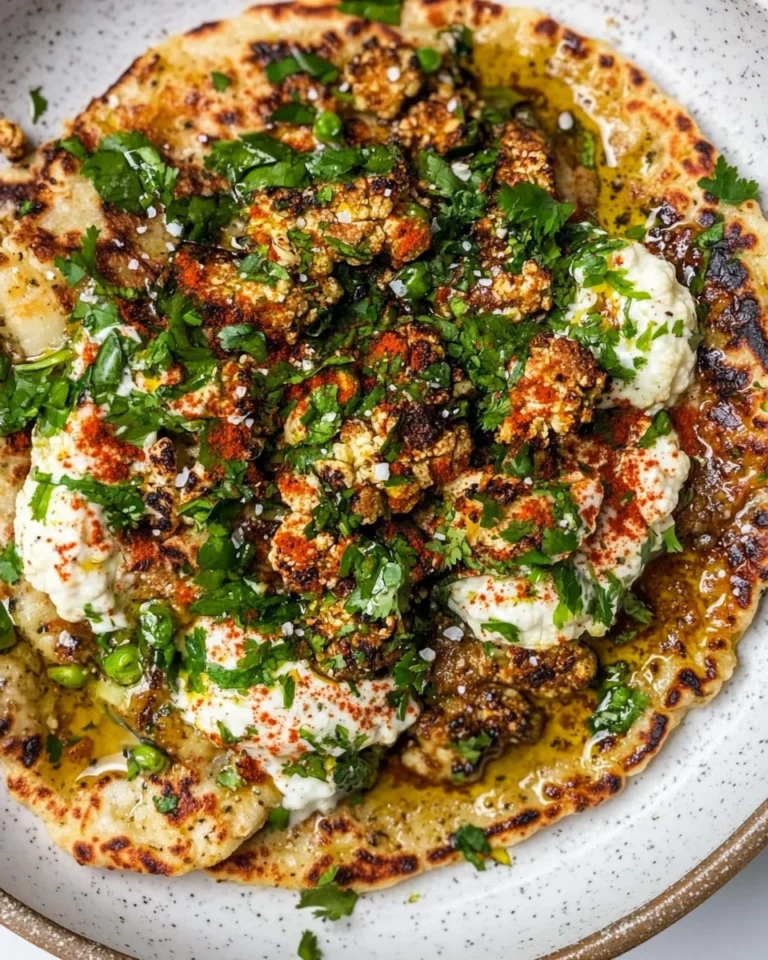 Delicious Honey Harissa Cauliflower Parathas