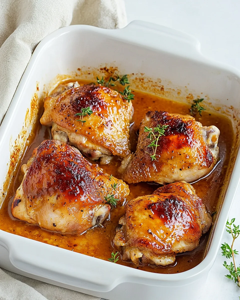 Simple Honey Mustard Chicken Thighs Recipe - additional image