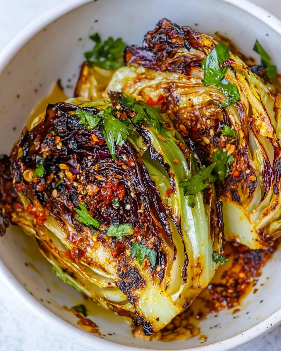 Savory Hot Honey Charred Cabbage Recipe - additional image