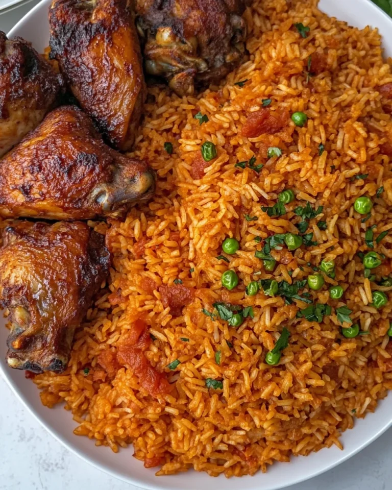 Homemade Jollof Rice and Chicken: A Flavorful Classic