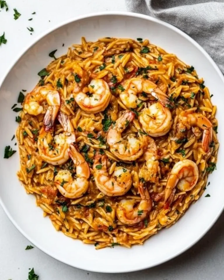 Fresh Tomato and Saffron King Prawn Orzo
