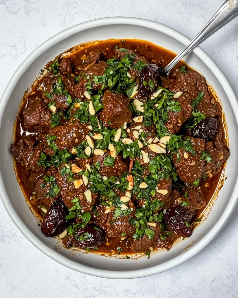 Delicious Lamb Tagine with Almonds and Prunes - additional image