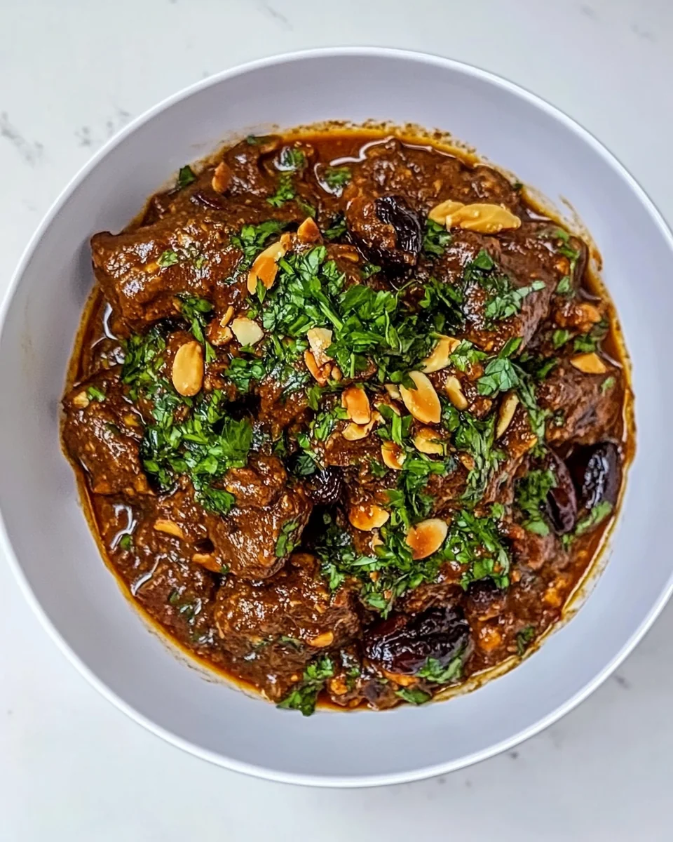 Delicious Lamb Tagine with Almonds and Prunes - additional image