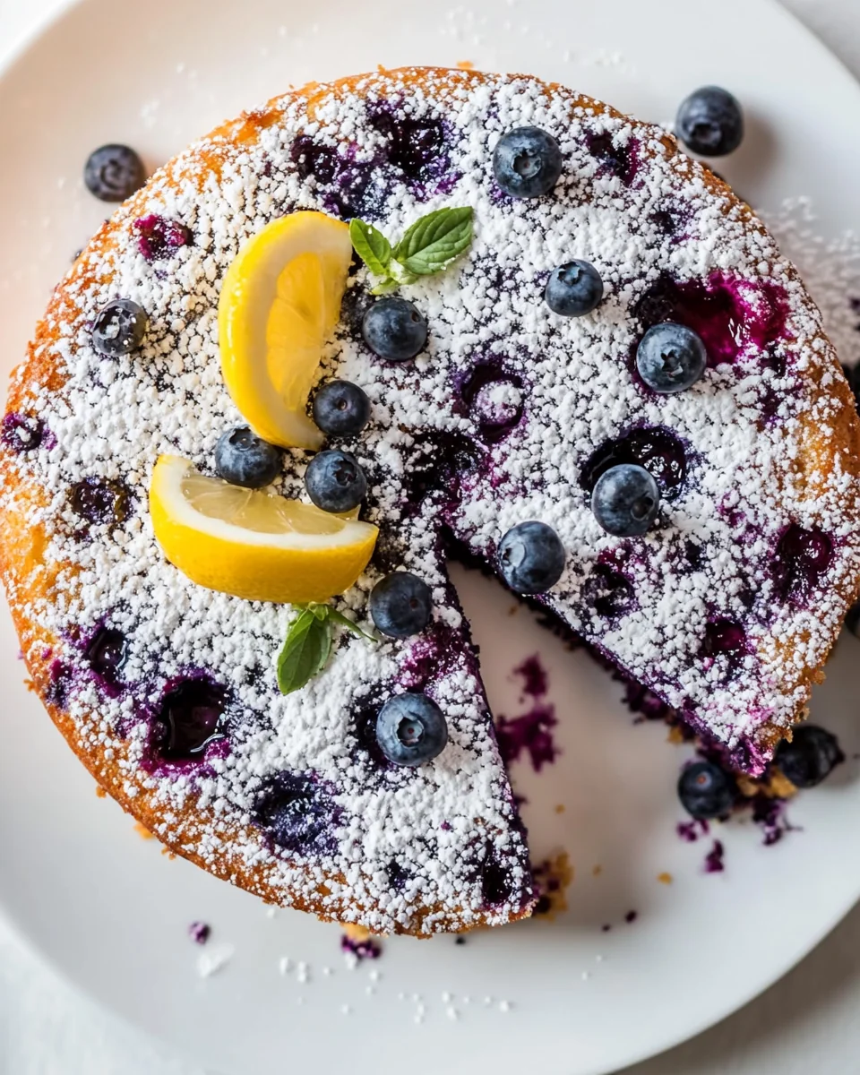 Homemade Lemon Blueberry Cake Recipe - additional image