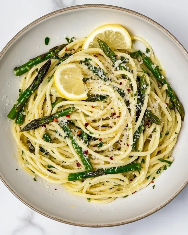 Fresh Lemony Asparagus Pasta For A Cozy Night In
