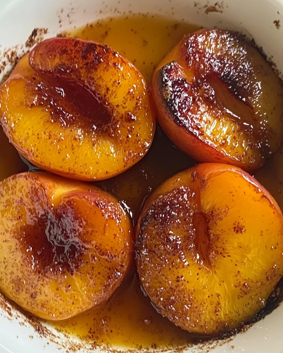 Sweet Maple Cinnamon Baked Peaches for Cozy Nights - additional image