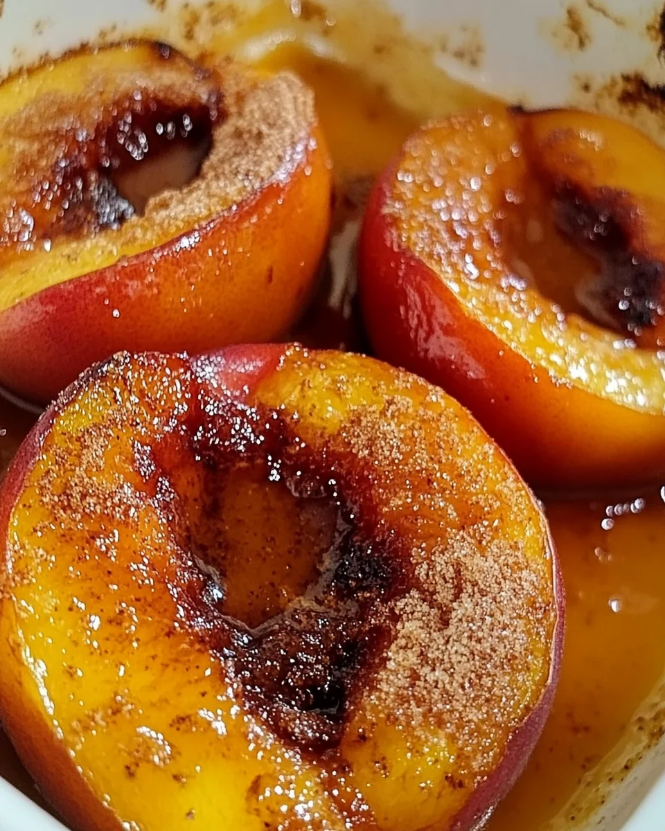Sweet Maple Cinnamon Baked Peaches for Cozy Nights - additional image