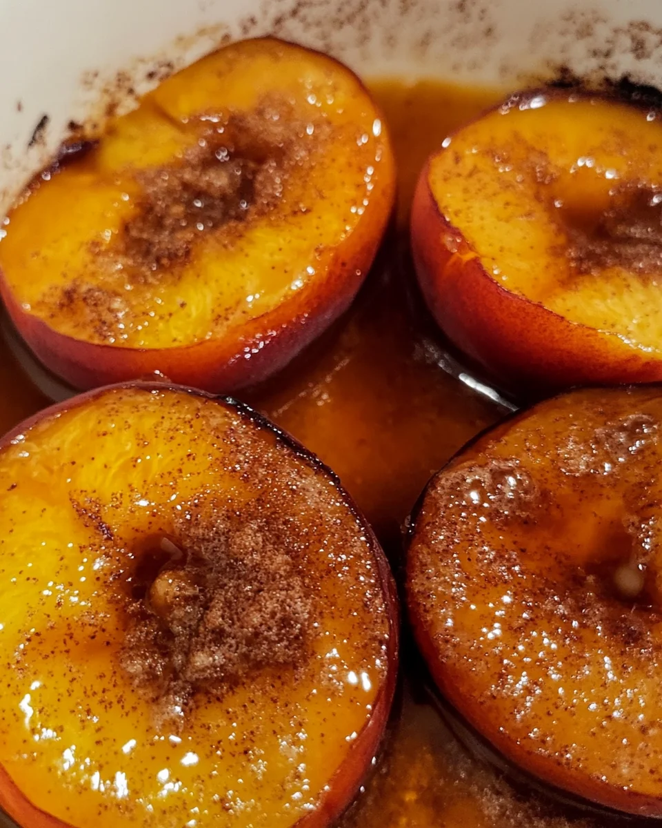Sweet Maple Cinnamon Baked Peaches for Cozy Nights - additional image