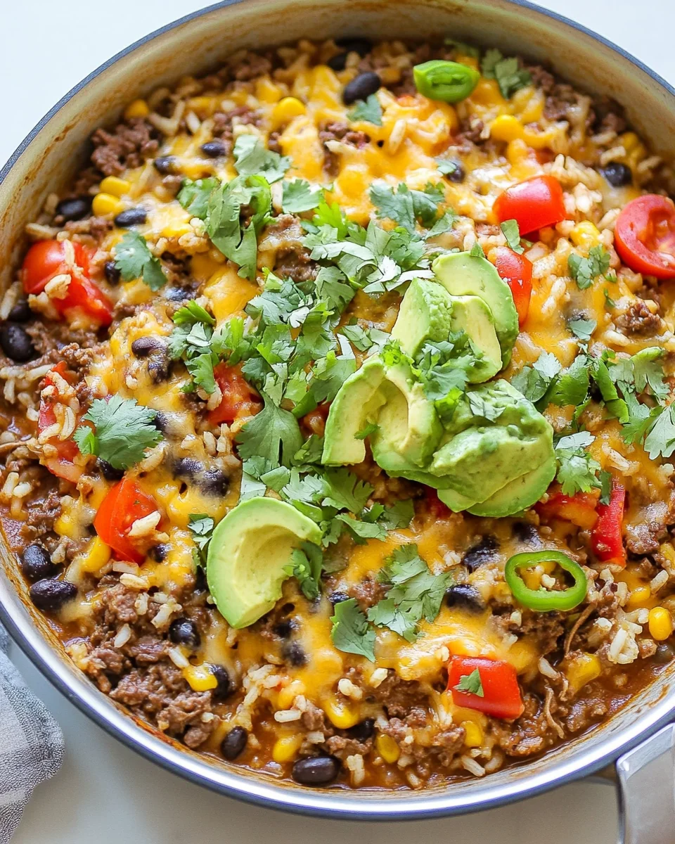 Simple Mexican Beef And Rice Skillet - additional image