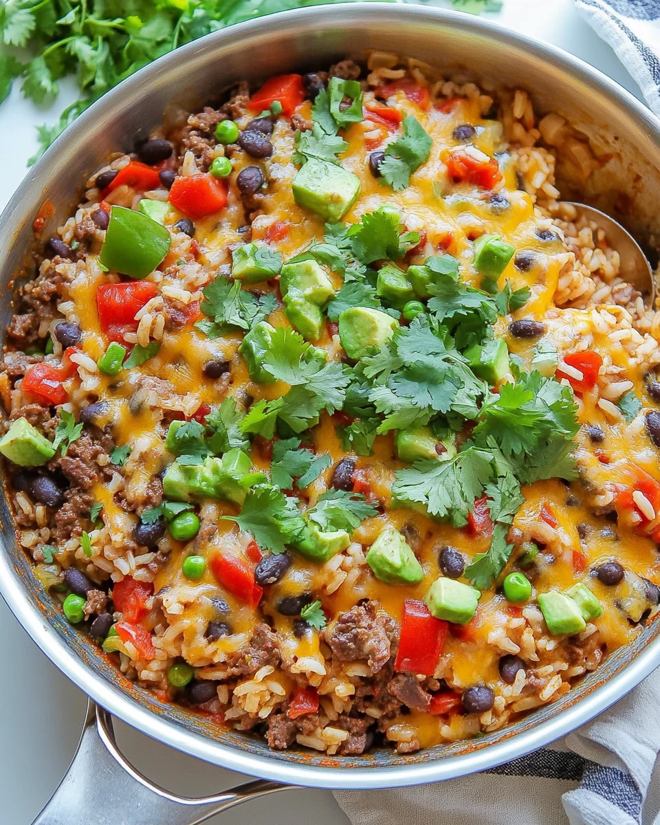 Simple Mexican Beef And Rice Skillet - additional image