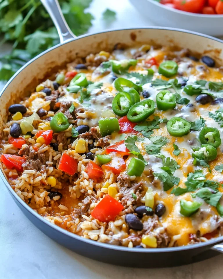 Simple Mexican Beef And Rice Skillet