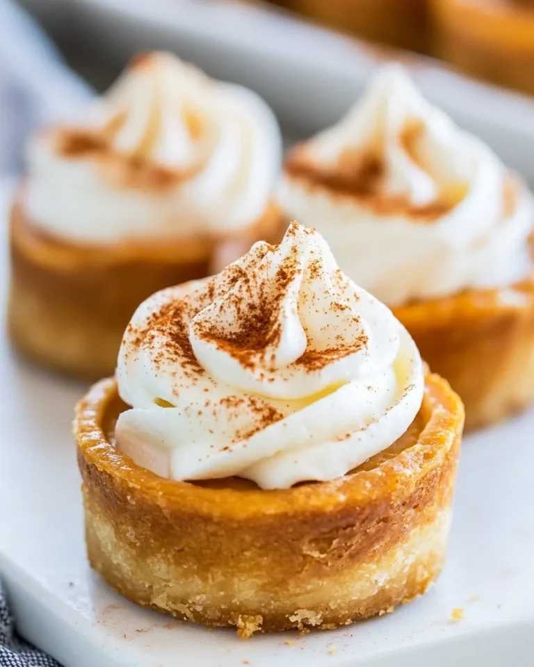 Mini Homemade Pumpkin Pies
