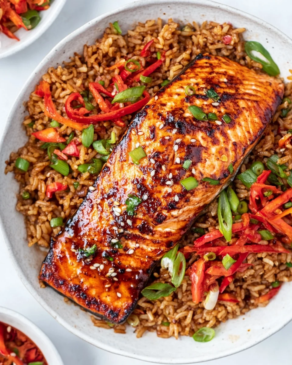 Miso Maple Salmon with Flavorful Firecracker Rice - additional image