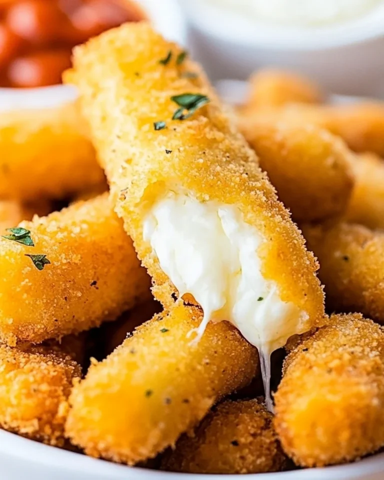 Homemade Mozzarella Cheese Sticks Perfect for Snacking