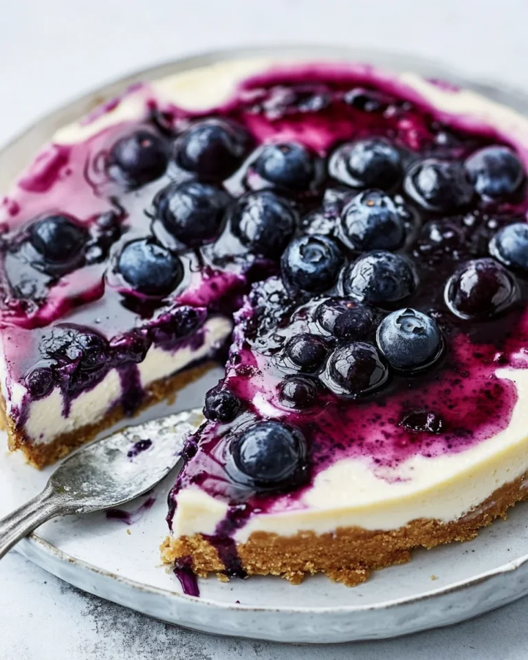 Simple No-Bake Blueberry Cheesecake Delight