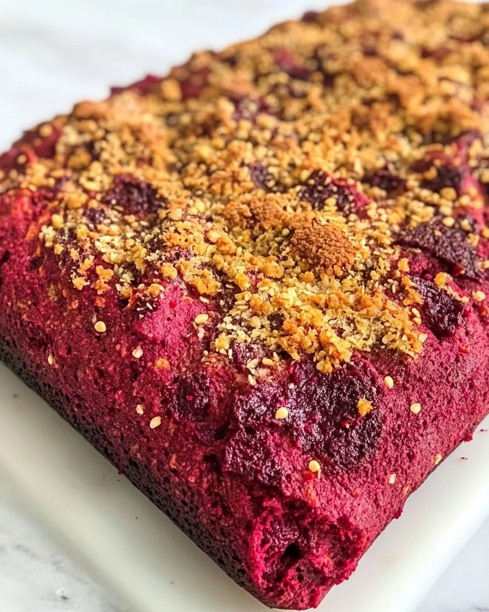 Homemade Beetroot Focaccia With Fresh Flavors - additional image