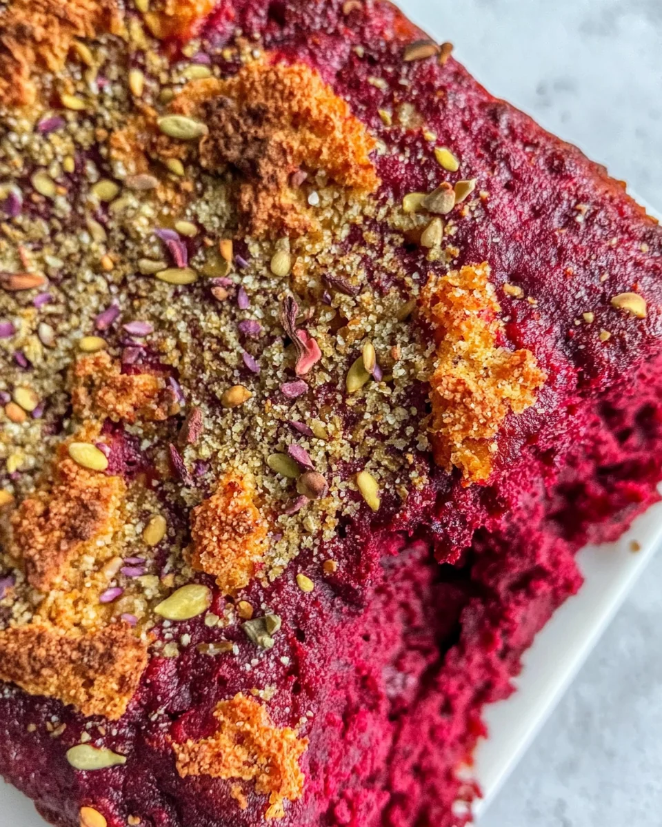 Homemade Beetroot Focaccia With Fresh Flavors - additional image