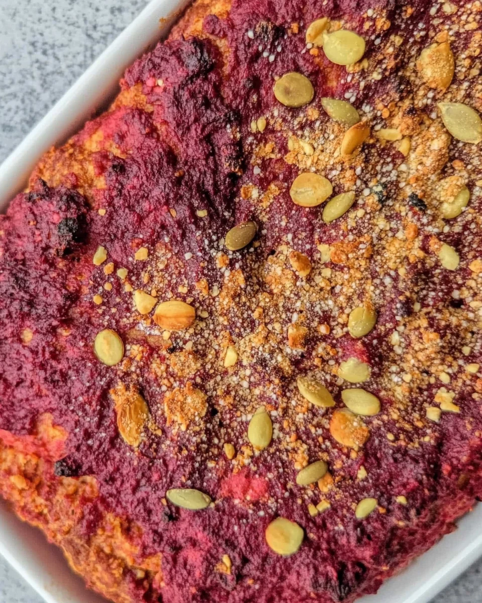 Homemade Beetroot Focaccia With Fresh Flavors - additional image
