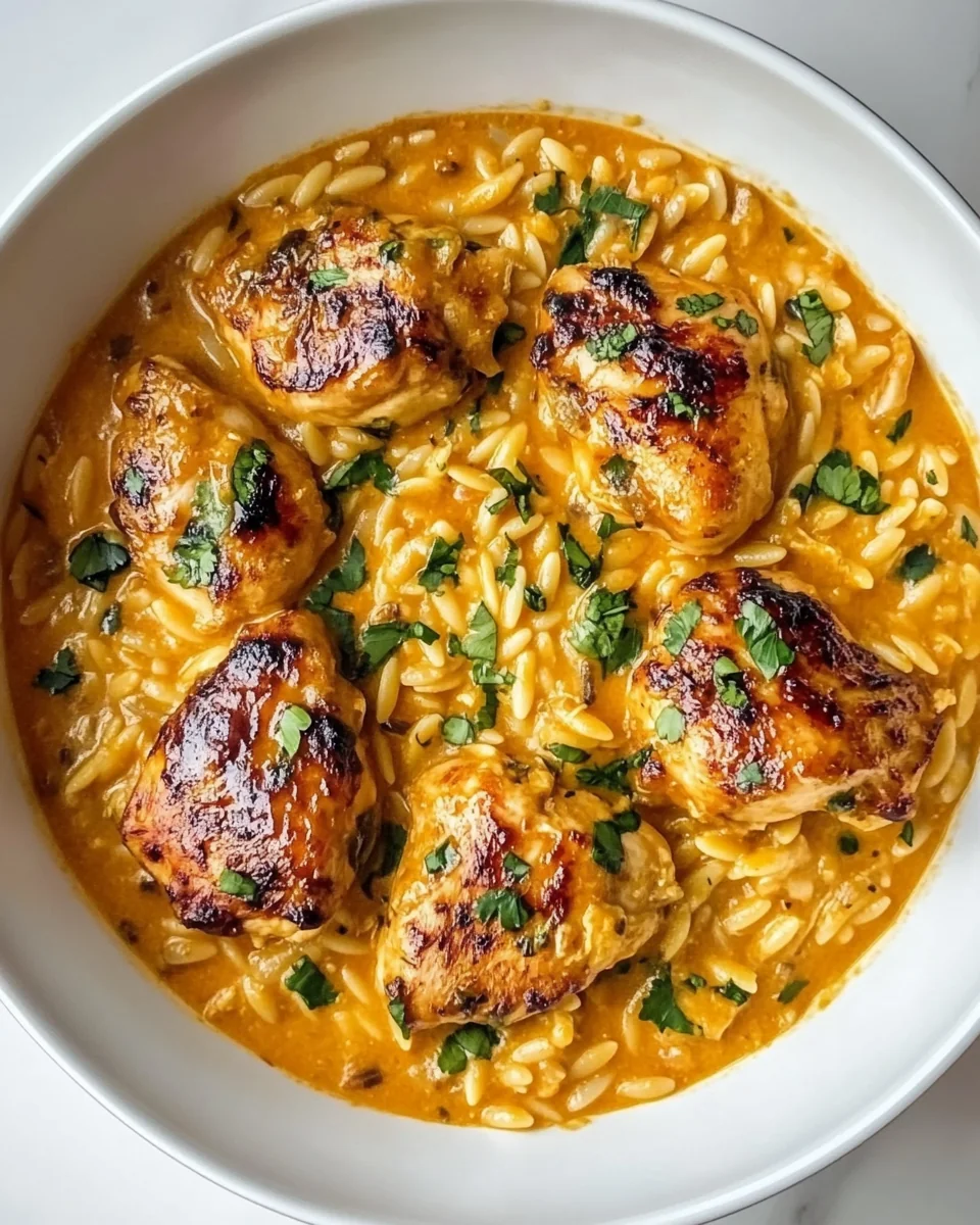 One-Pot Creamy Thai Curry Chicken Orzo - additional image