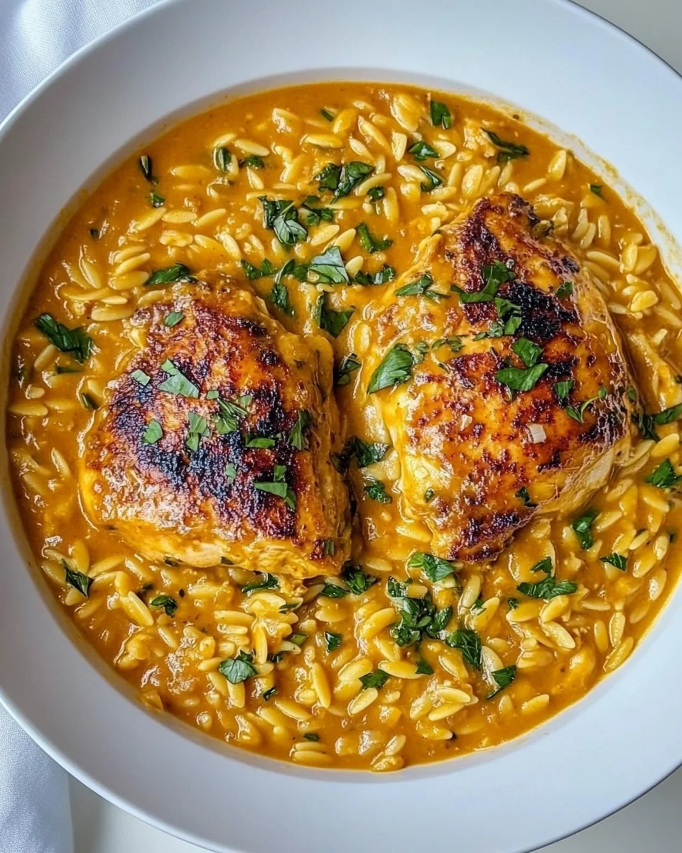 One-Pot Creamy Thai Curry Chicken Orzo - additional image