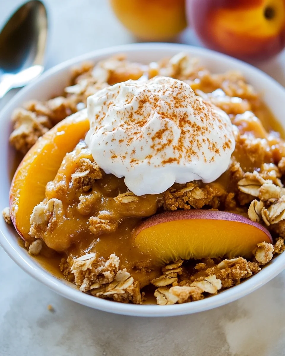 Delicious Homemade Peach Crisp Recipe - additional image