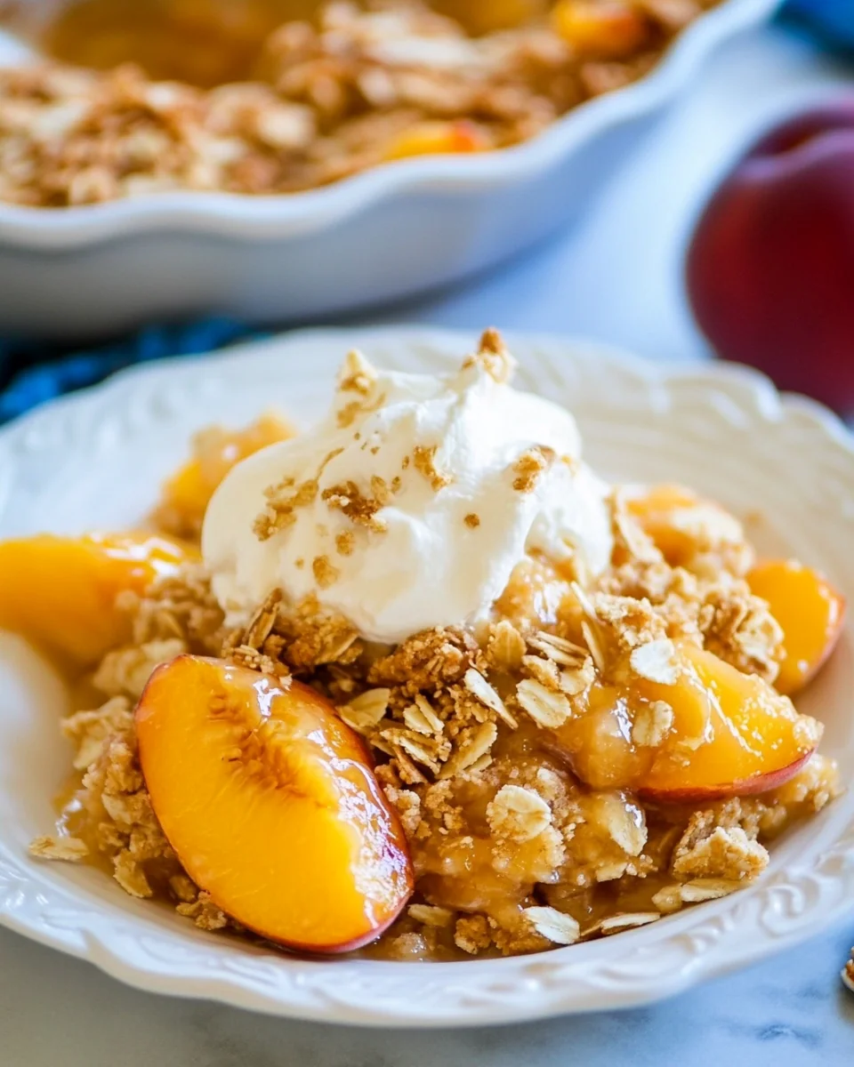 Delicious Homemade Peach Crisp Recipe - additional image
