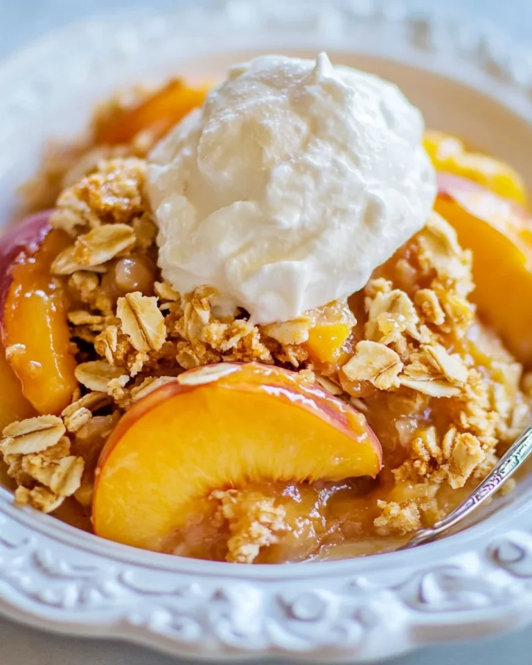 Delicious Homemade Peach Crisp Recipe