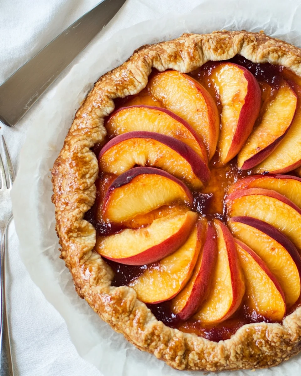 Fresh and Flaky Peach Galette Recipe - additional image