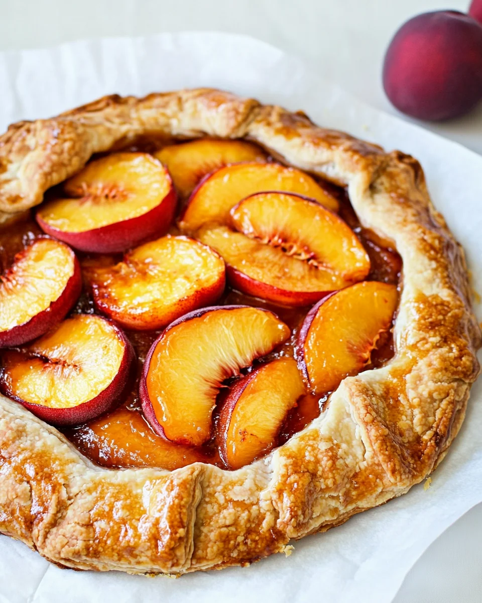 Fresh and Flaky Peach Galette Recipe - additional image