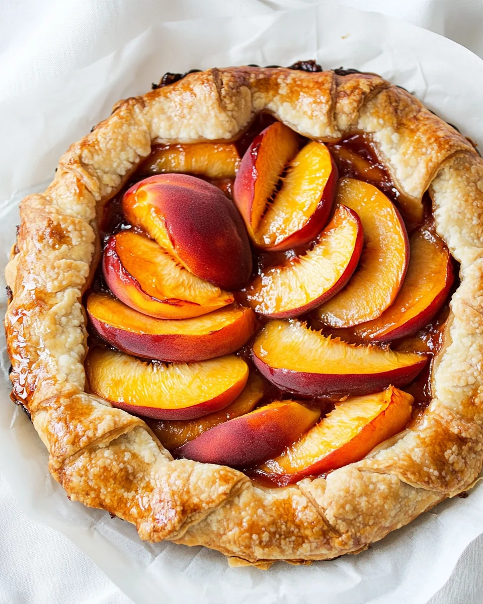 Fresh and Flaky Peach Galette Recipe - additional image