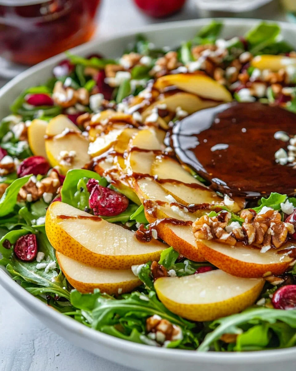 Fresh Pear Salad With Balsamic Vinaigrette - additional image