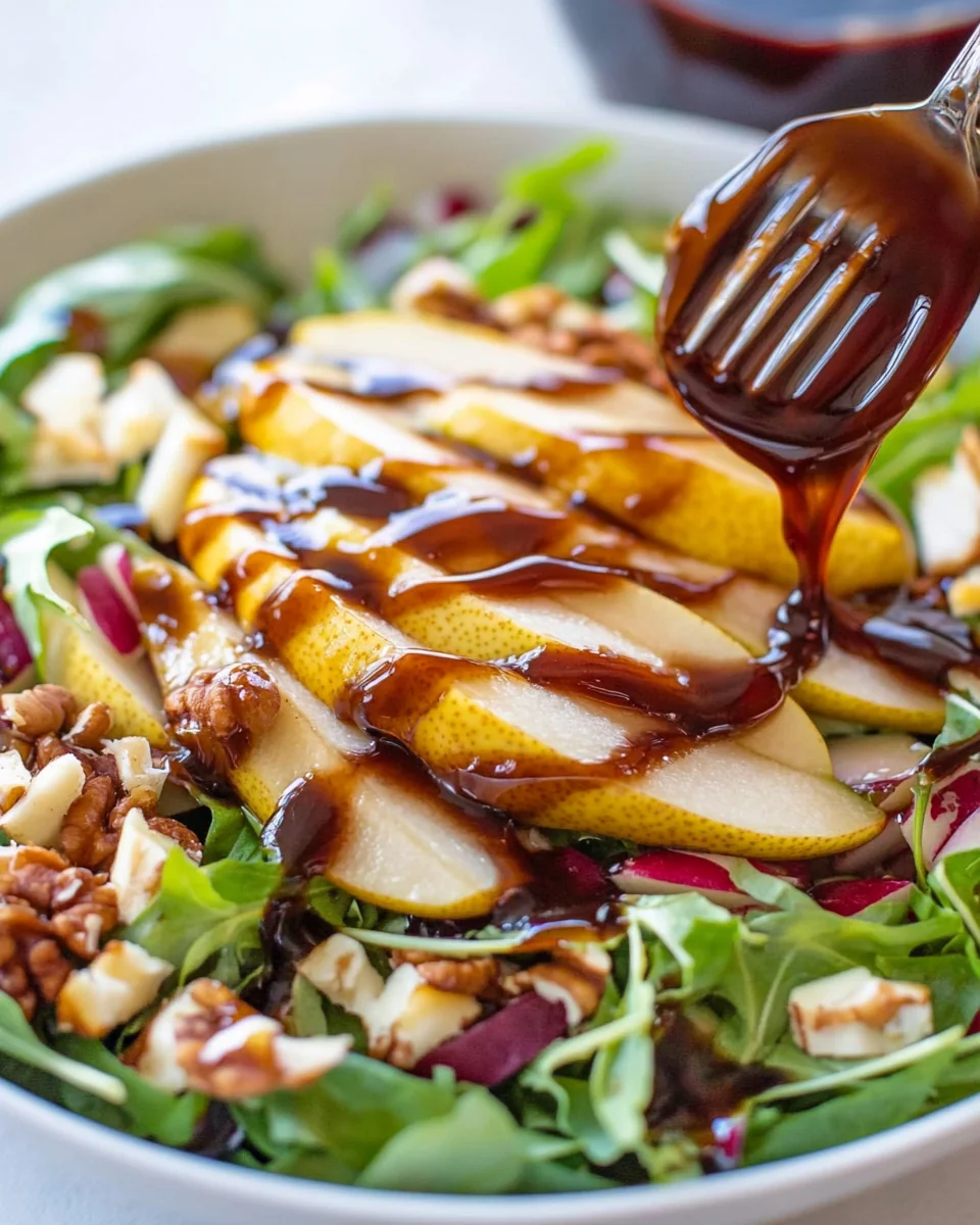 Fresh Pear Salad With Balsamic Vinaigrette - additional image