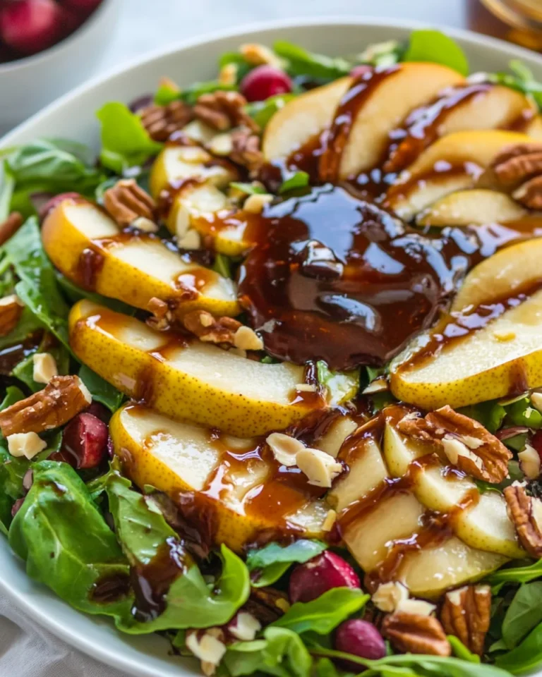 Fresh Pear Salad With Balsamic Vinaigrette