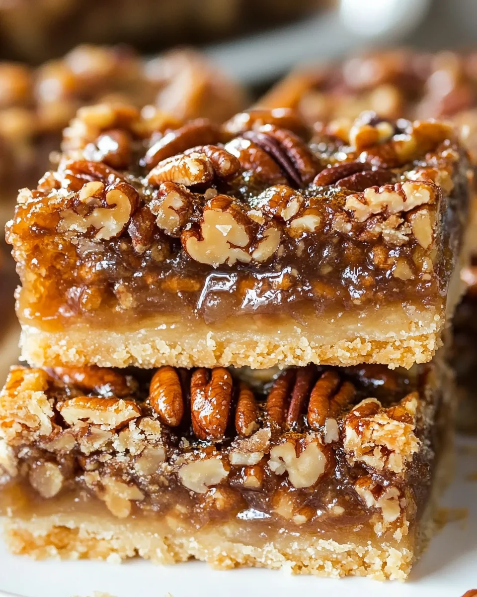 Simple Homemade Pecan Pie Bars - additional image