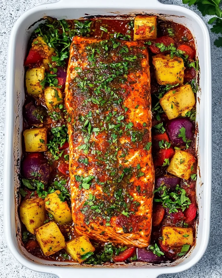 Savory Peri Peri Salmon Sheet Pan Dinner