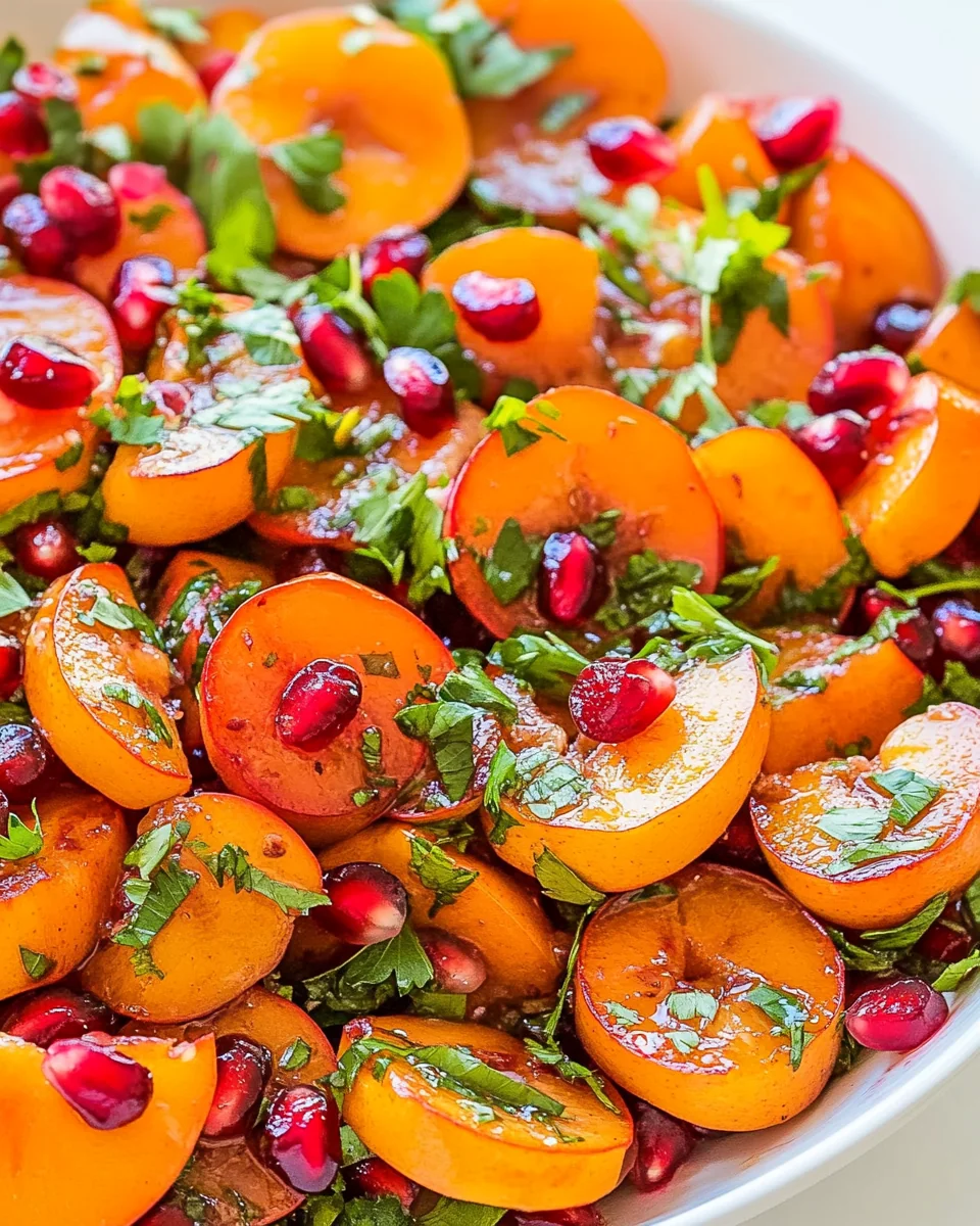 Fresh Persimmon Pomegranate Salad - additional image