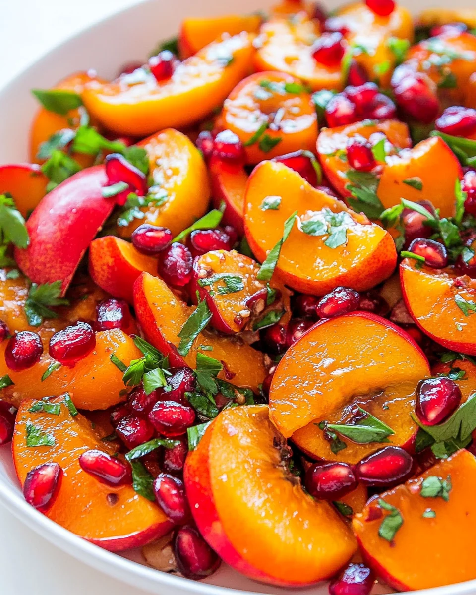 Fresh Persimmon Pomegranate Salad - additional image