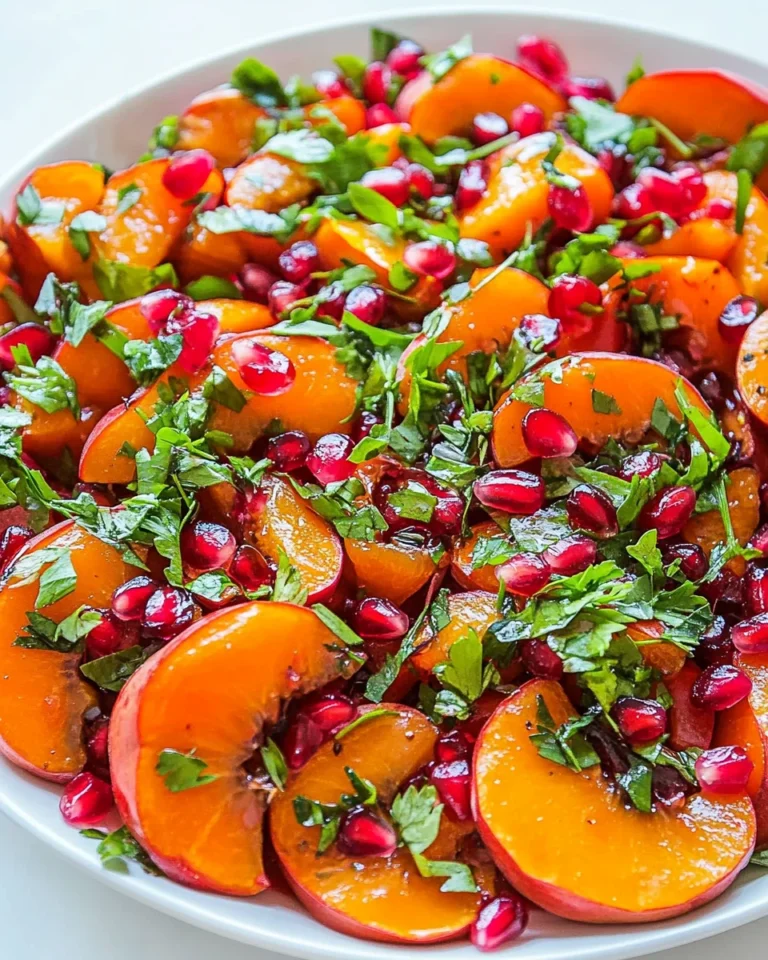 Fresh Persimmon Pomegranate Salad