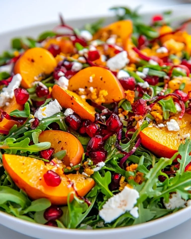 Fresh Persimmon Salad With Maple Vinaigrette