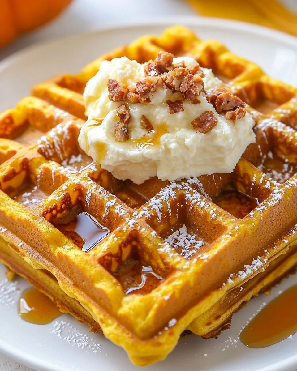 Homemade Pumpkin Waffles Recipe - additional image