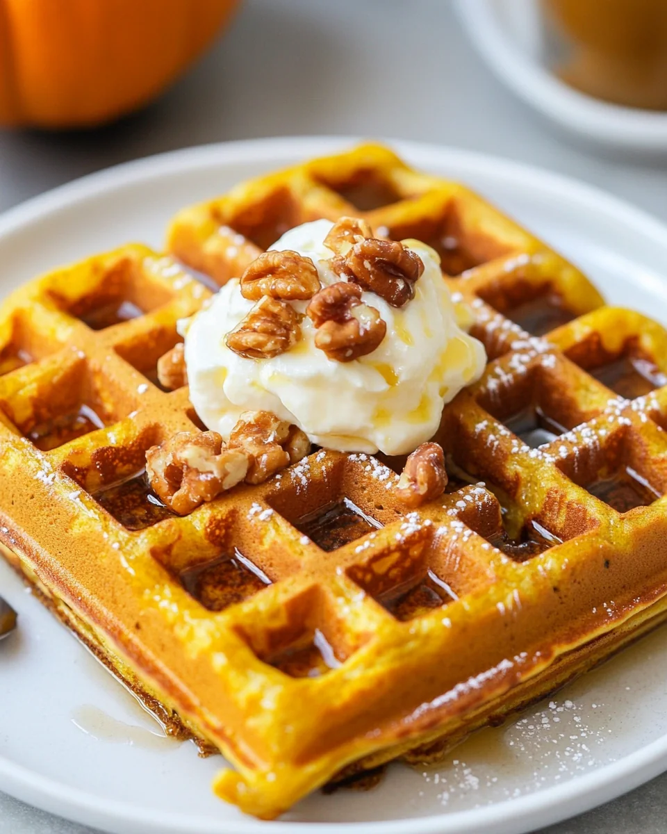 Homemade Pumpkin Waffles Recipe - additional image