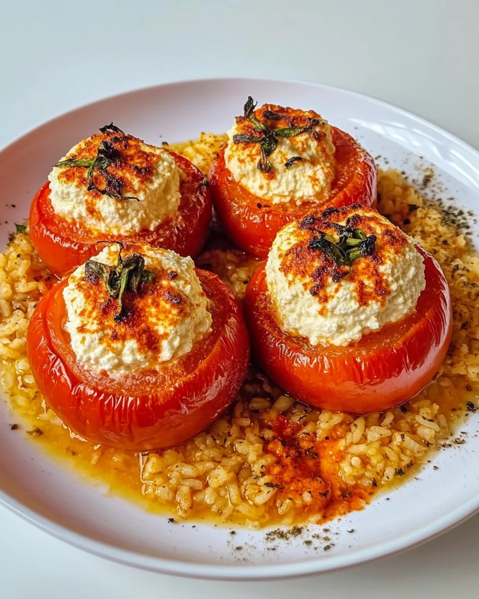 Stuffed Tomatoes with Whipped Ricotta and Fresh Herbs - additional image