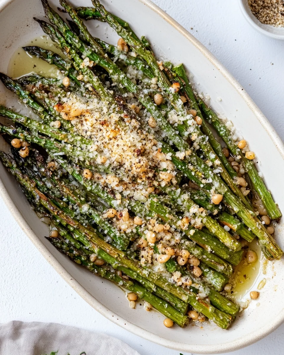 Roasted Asparagus with Savory Parmesan Beans - additional image