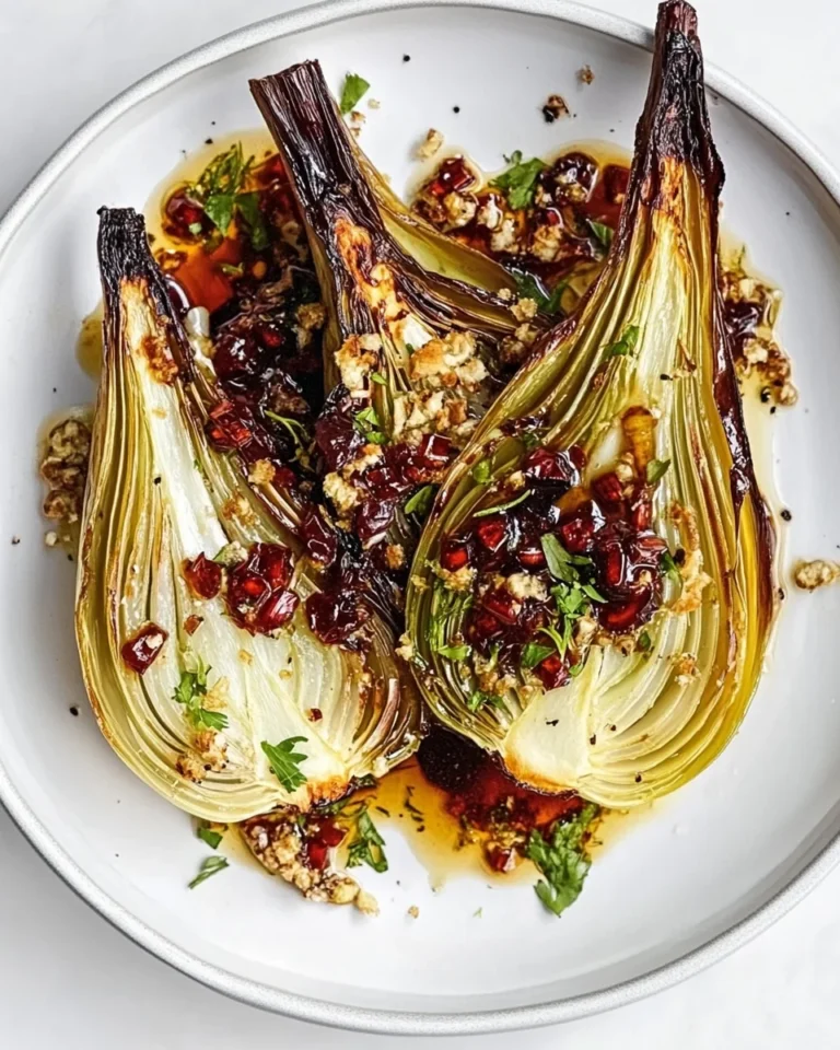 Simple Roasted Fennel with Agrodolce Sauce