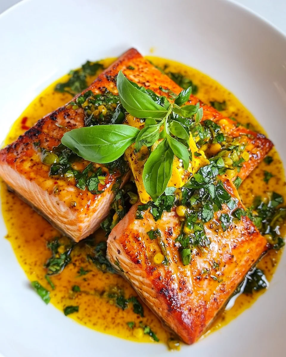 Perfect Roasted Salmon with Flavorful Curry Leaf Butter - additional image